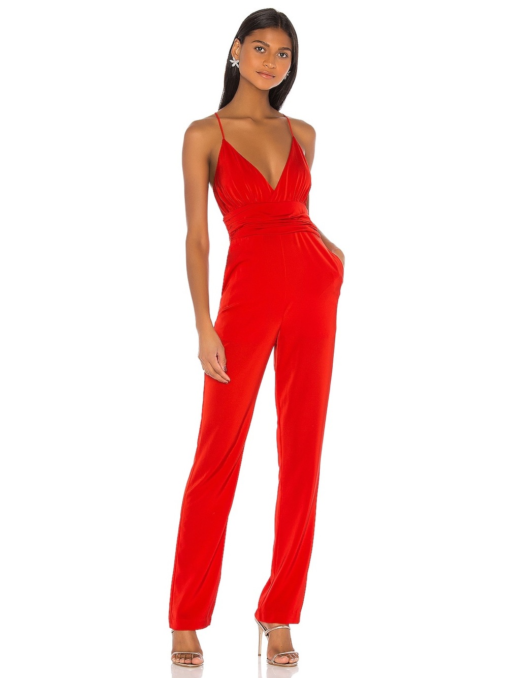 Lovers & Friends Let’s Dance Red Jumpsuit NWT Size Small